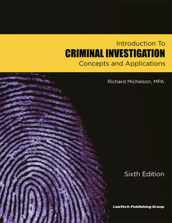 Introduction To Criminal InvestigationConcepts And Applications Copyright - photo 1