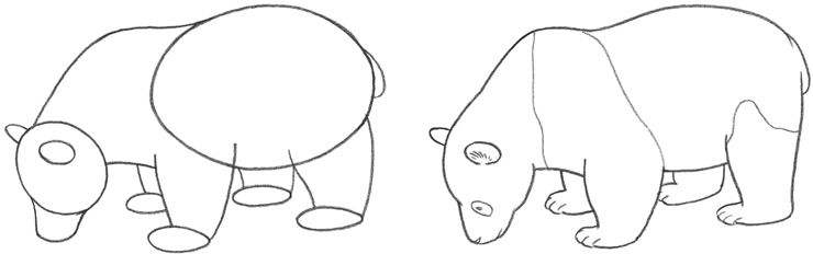 OVALS are good for drawing animals bodies TRIANGLES are often best for - photo 4