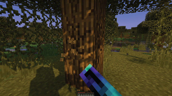 THE FIRST THING YOU WANT TO DO is to find a few trees so you can get some Wood - photo 13