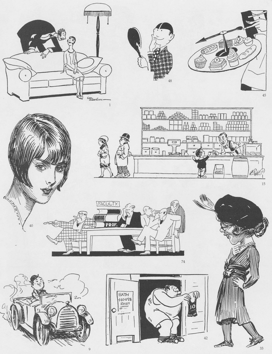 Classic Spot Illustrations from the Twenties and Thirties by James Montgomery Flagg Gluyas Williams John Held Jr et al - photo 5