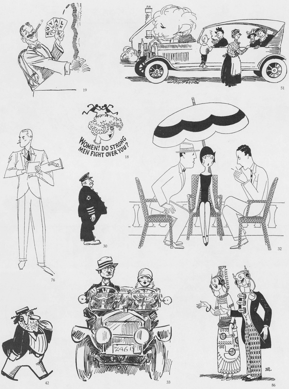 Classic Spot Illustrations from the Twenties and Thirties by James Montgomery Flagg Gluyas Williams John Held Jr et al - photo 19