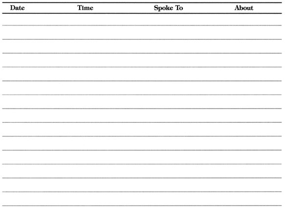 Confirmation Worksheet Contact List - photo 3