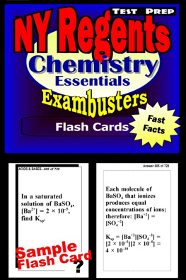 Regents Exambusters NY Regents Chemistry Test Prep Review - Exambusters Flashcards: New York Regents Exam Study Guide