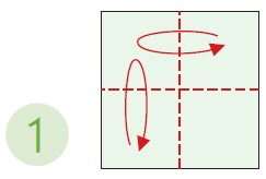 Fold the square in half both ways Unfold the paper each time Fold the - photo 2