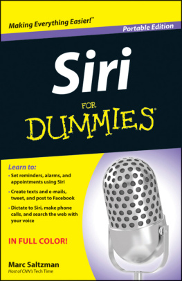 Marc Saltzman - Siri For Dummies, Portable Edition