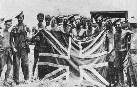 A homemade Union Jack used by Rangoon Jail POWs to signal to Allied aircraft - photo 5