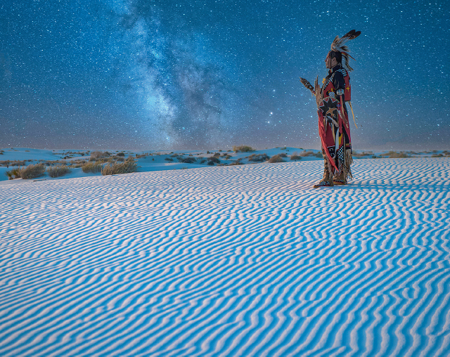 Lakota Elder Jim Yellowhawk under the path of the Milky Way Prisma by - photo 3