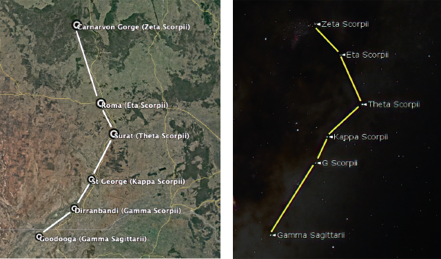 Travel routes across south-eastern Queensland mapped out in the stars as - photo 27