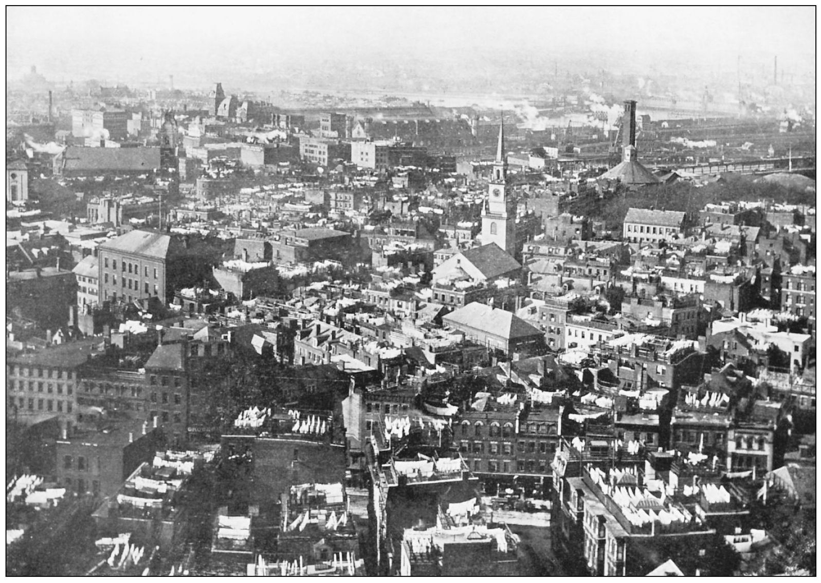 A panoramic view of the North End from the top of the Lincoln Wharf Power House - photo 3