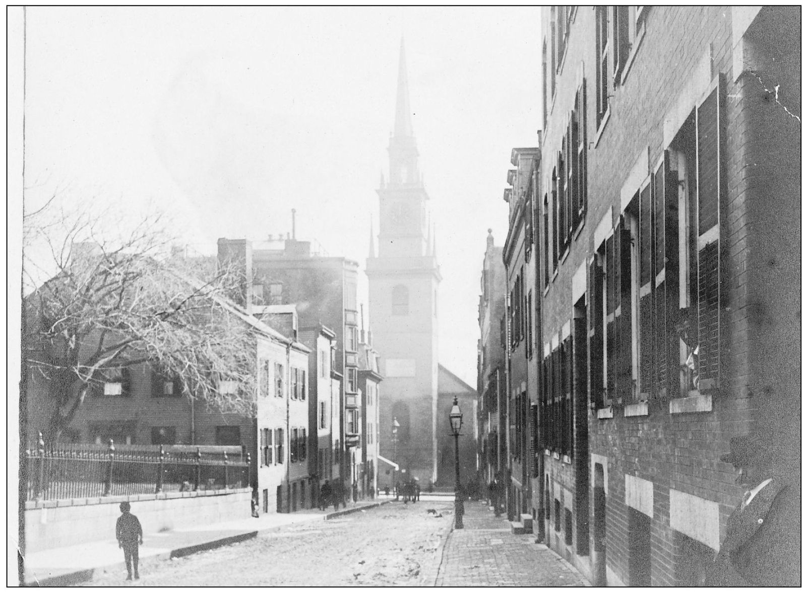 The Old North Church at the turn of the century was closed in by tenements - photo 5