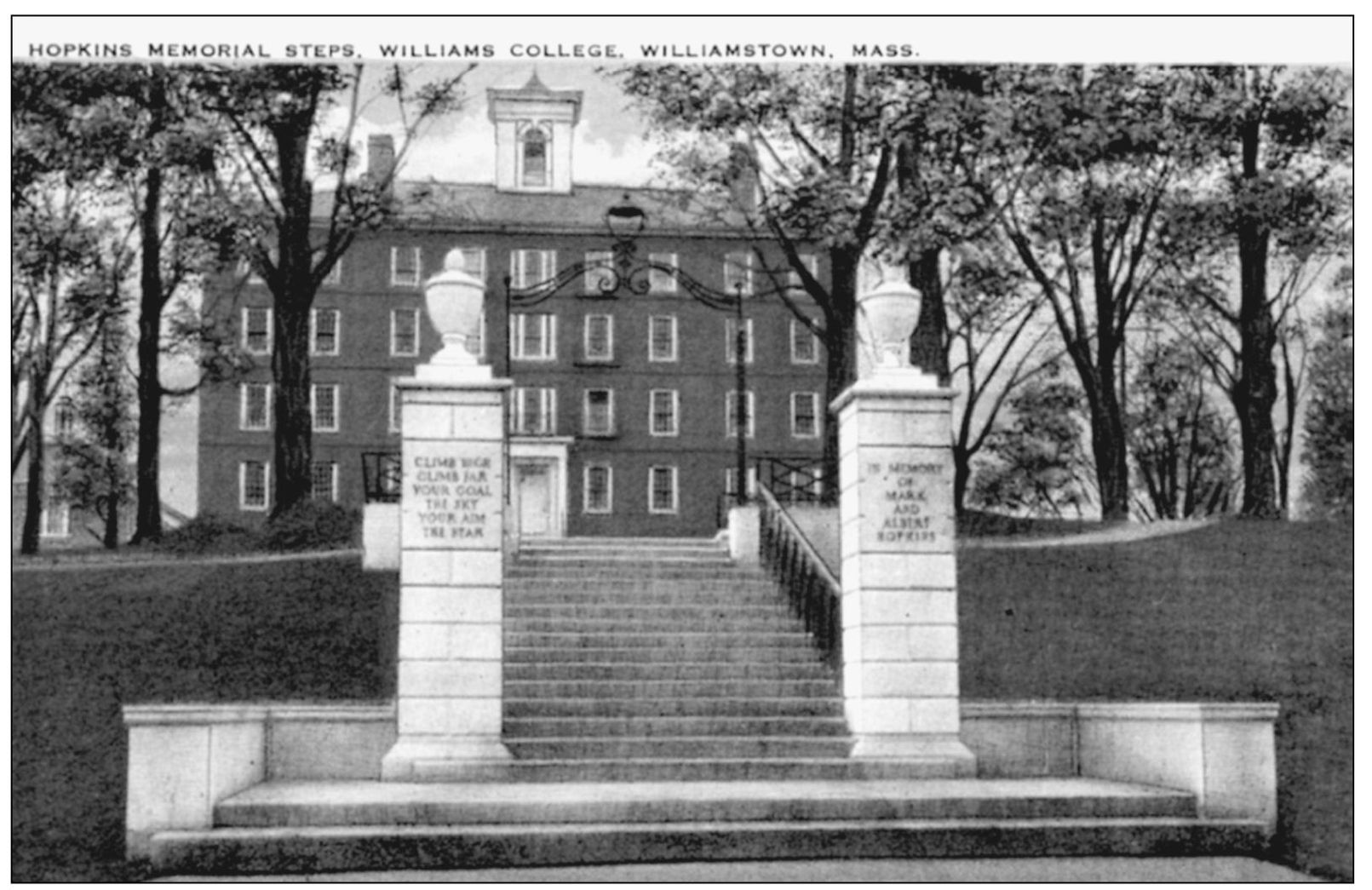 In front of the West College Building are the Mark Hopkins Memorial Steps - photo 10