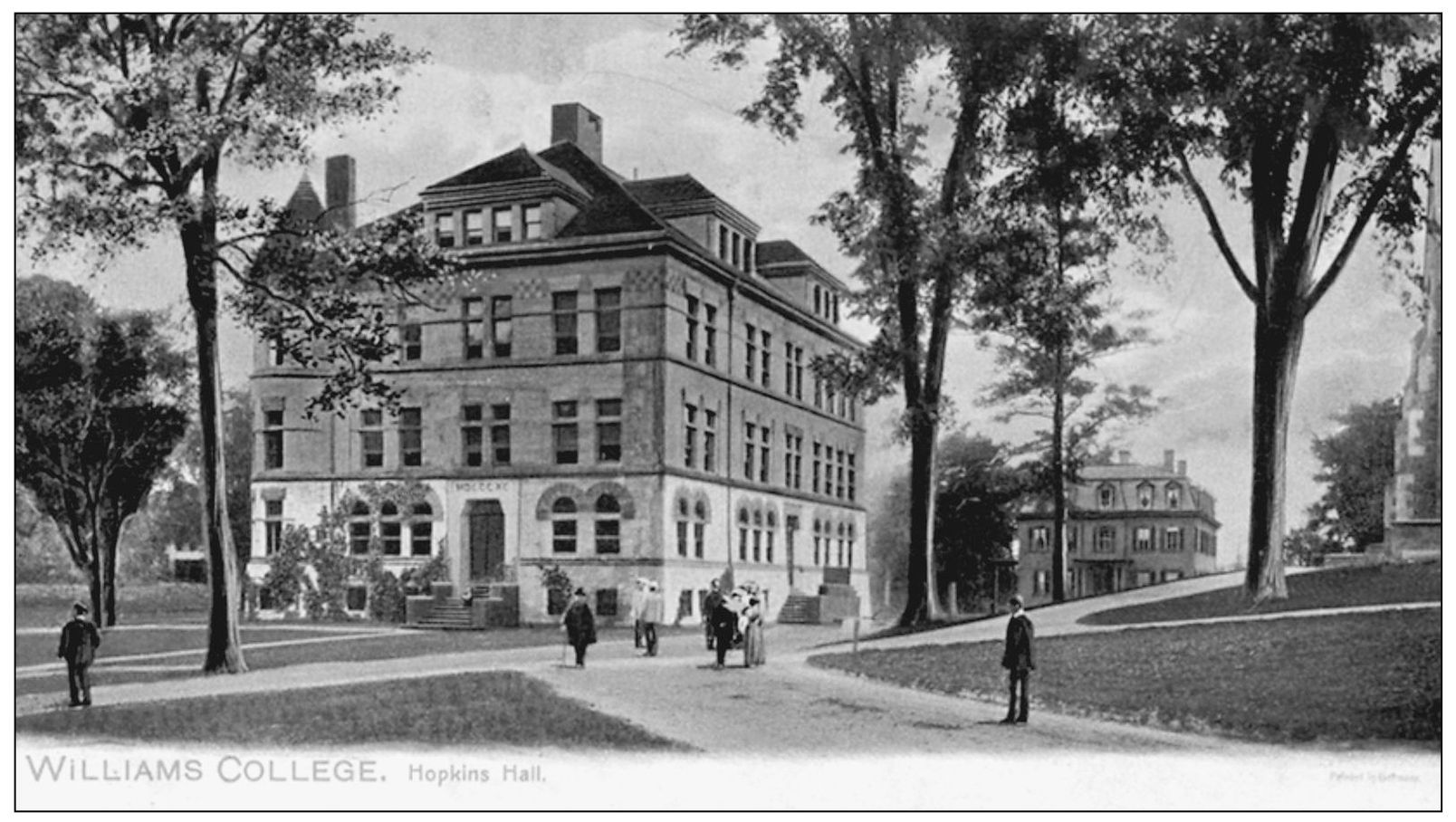 This card shows another view of Hopkins Hall from the rear side The - photo 12