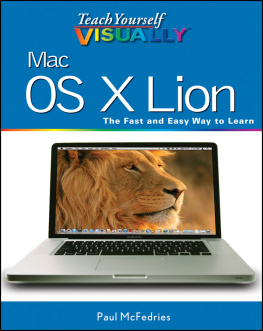 Paul McFedries Teach Yourself VISUALLY Mac OS X Lion