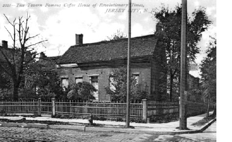 Old photo postcard showing TiceTise Tavern in Jersey City part of Bergen - photo 2