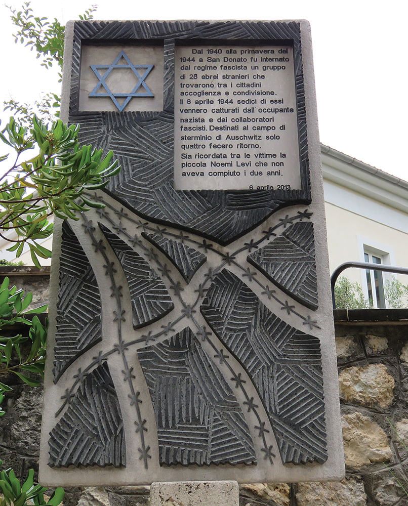 The monument in San Donato is dedicated to the Jewish people who lost their - photo 23