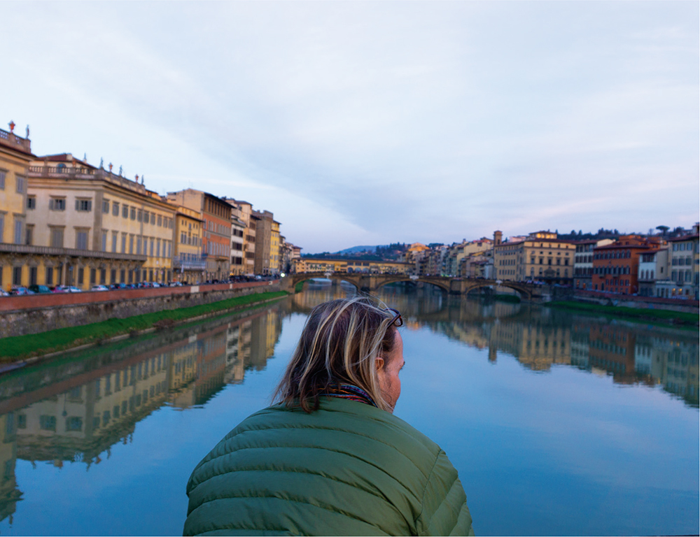 Stephen admiring the Arno River in Florence Rob pretending not to be lost - photo 7