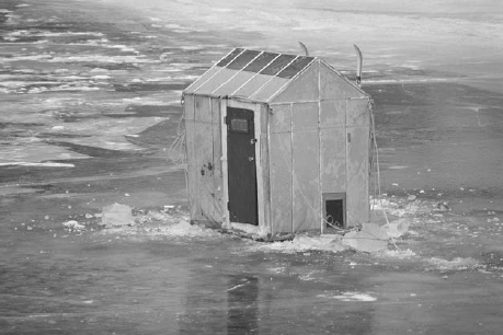 Fishing shacks on the Ipswich River In late March a harrier had started to - photo 2