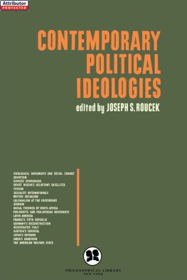 Joseph S. Roucek - Contemporary Political Ideologies