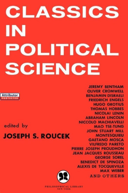 Joseph S. Roucek Classics in Political Science