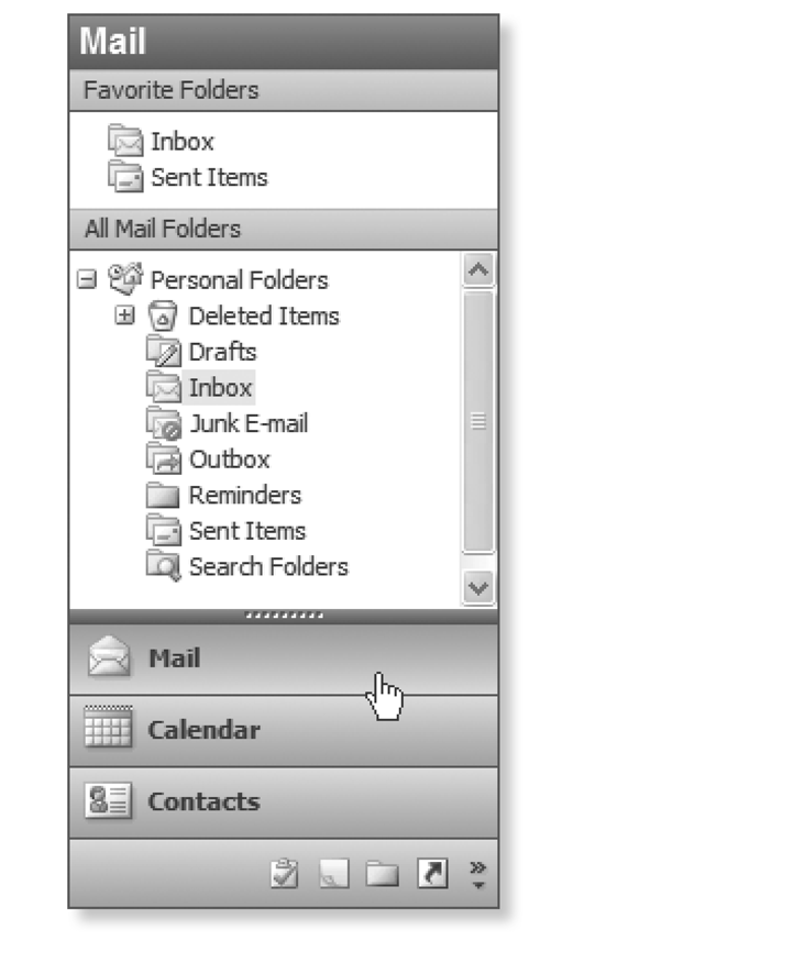 Figure A3 Outlook for Mac 2011 Navigation Pane If for some reason you do - photo 2