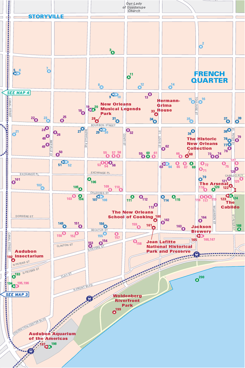 Map 2 Faubourg Marigny and Bywater map halves follow - photo 4