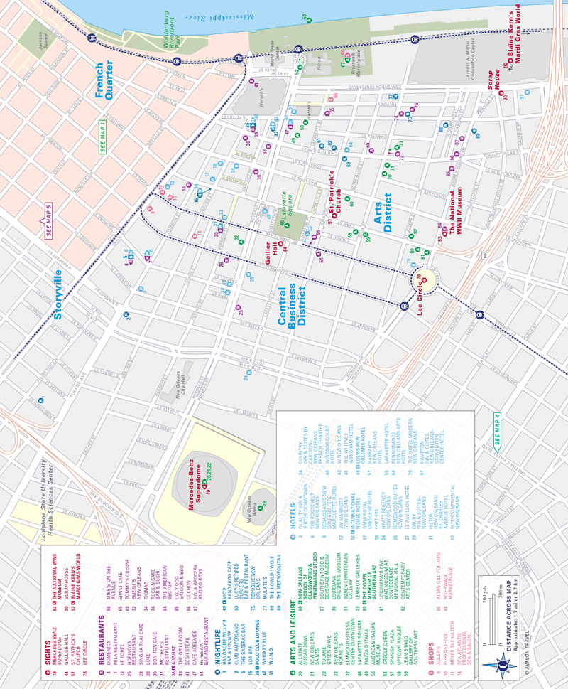 Map 4 Garden District and Uptown Map Set map halves follow - photo 9