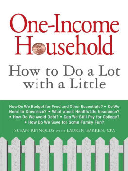 Susan Reynolds One-Income Household: How to Do a Lot with a Little