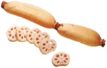 Lotus roots are tubers with a crunchy starchy flavor in their raw form and a - photo 12