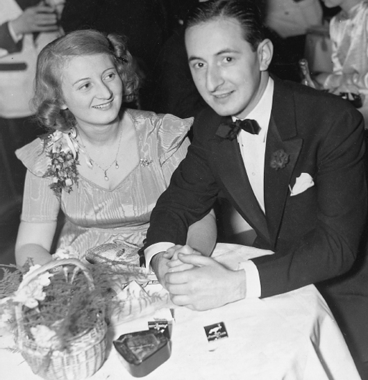 My parents holding hands during a night out at the Stork Club circa 1940 - photo 2