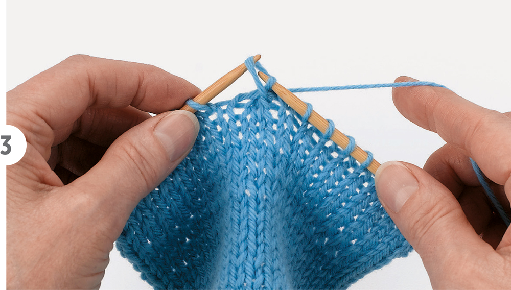 Use the left needle to pass the slipped stitch over the decreased stitch and - photo 6