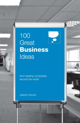 Jeremy Kourdi - 100 Great Business Ideas