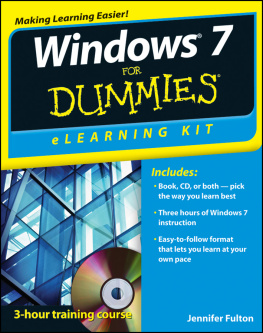 Jennifer Fulton - Windows 7 eLearning Kit For Dummies