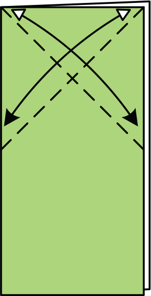 Fold and unfold the top left and right corners to the sides Mountain - photo 22