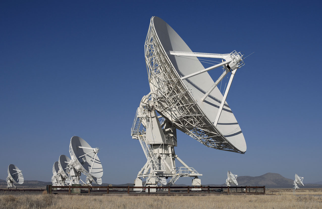 Giant telescopes like this one are used to observe deep space to find evidence - photo 3