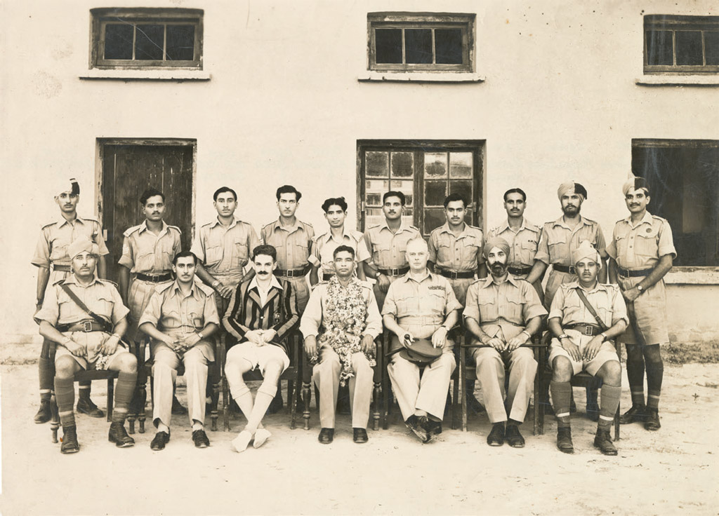 GBs grandfather Major Lance Addison third from right with fellow Indian Army - photo 7