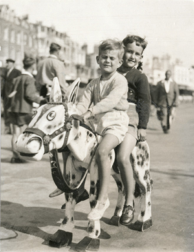 With Jane Sarah Dorothea Hoos riding Muffin the Mule Broadstairs 1953GB - photo 13