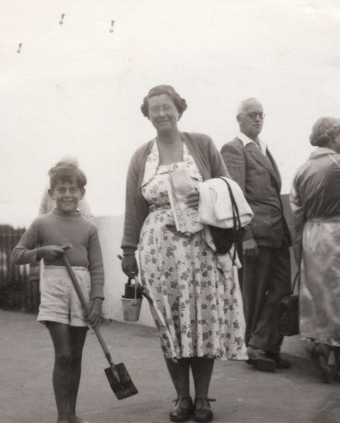 GB and Ma Broadstairs 1956 GB trying to look angelic in the choir at Holy - photo 17