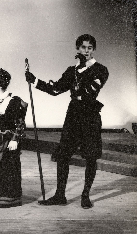 GB as Malvolio in Twelfth Night Bedales 1963GB losing the 1964 General - photo 26