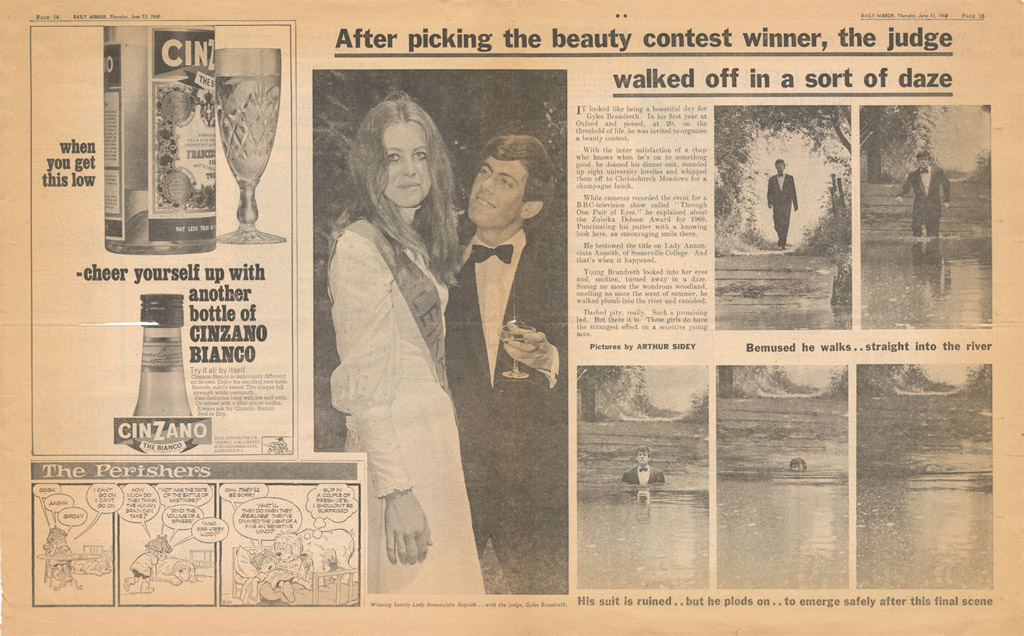 Making a splash GBs first centre spread Daily Mirror 13th June 1968 - photo 34