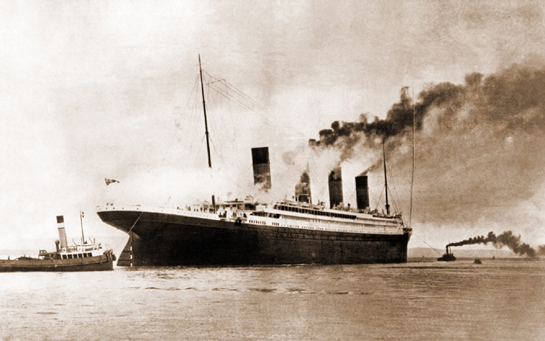 Titanic heads out to sea magnificent smokestacks billowing black from the coal - photo 4