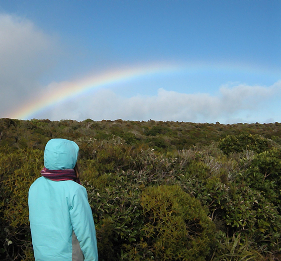 As they near the car park a rainbow appears They can seeall the way down to - photo 16