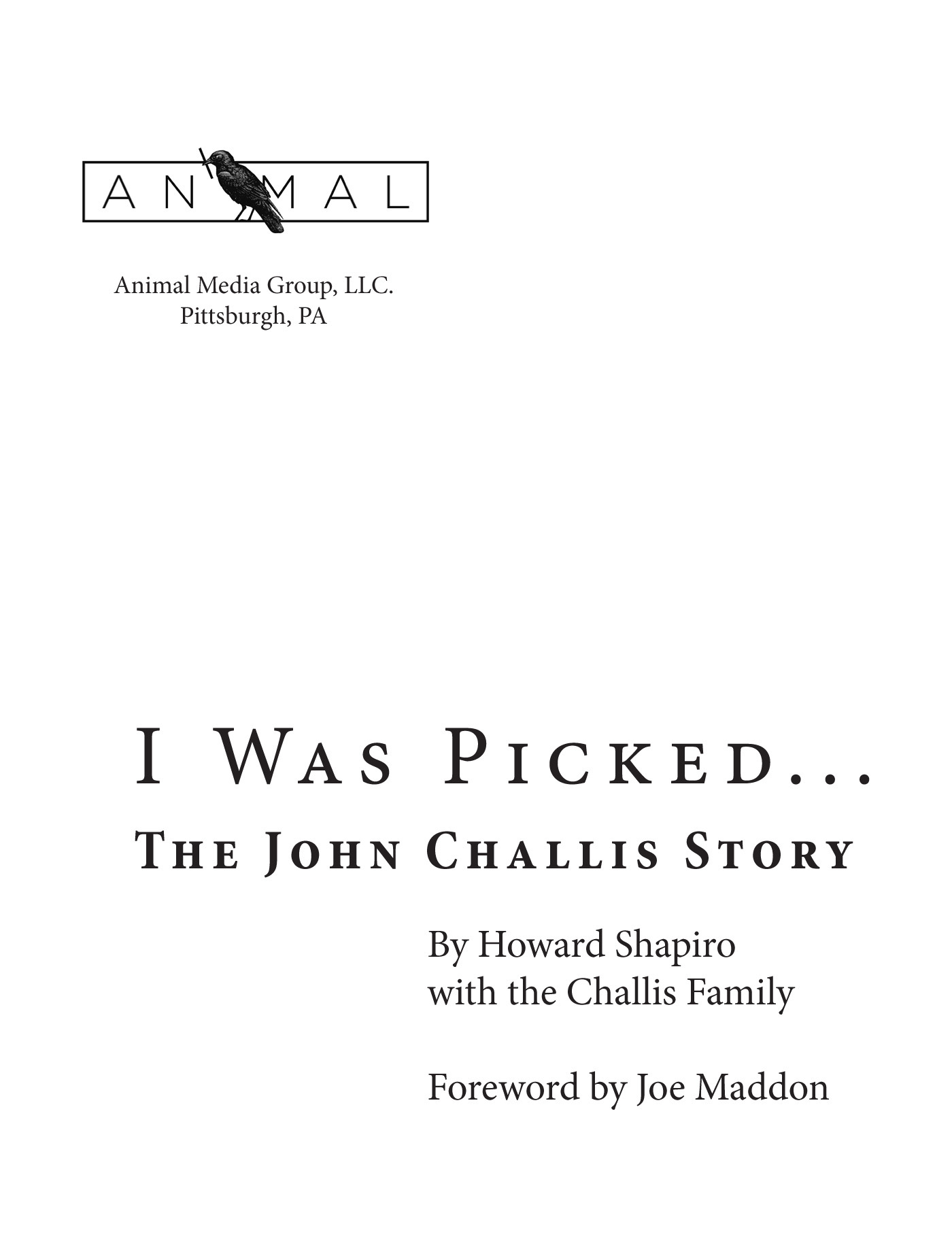 I Was Picked The John Challis Story Copyright 2015 by Howard Shapiro All - photo 1