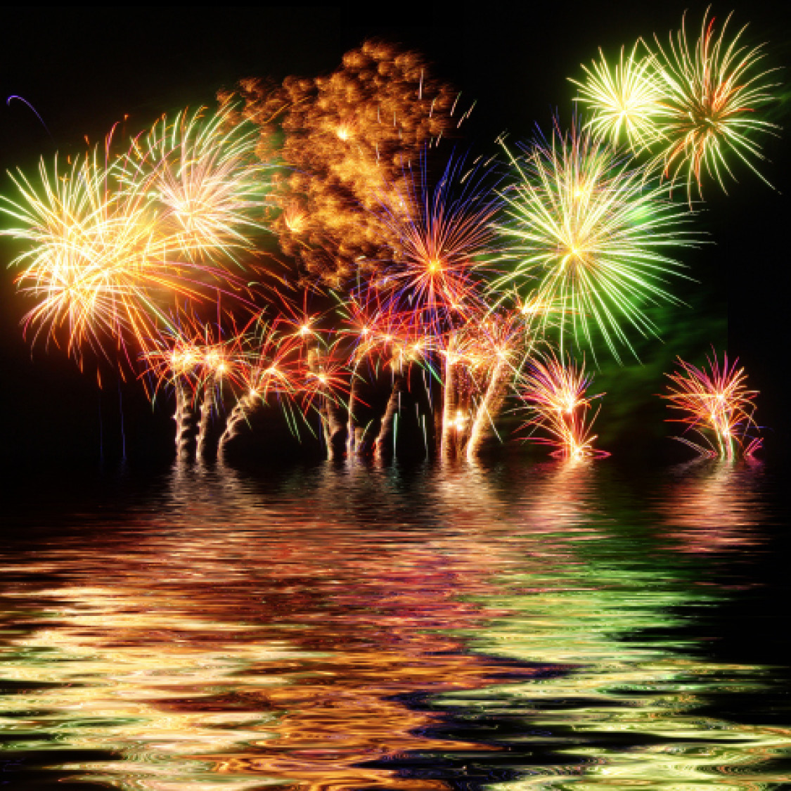 Fireworks shows often happen over the water Do you see the colors reflecting - photo 13