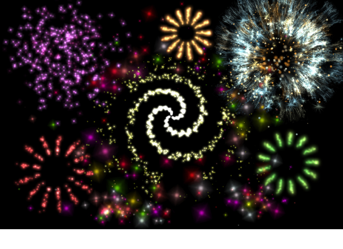 There are different types of fireworks effects Different colors shell shapes - photo 3