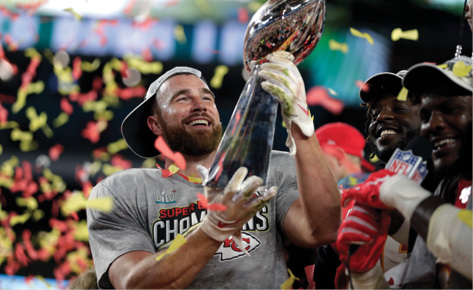 Chiefs players douse head coach Andy Reid with gatorade as the clock runs down - photo 3