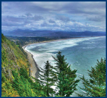 Nehalem Bay lies on the Oregon Coast Salt marshes take root near quiet - photo 5