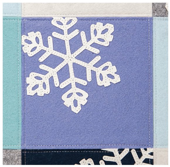 Detail of die-cut krafttex snowflake However many of the designers whose - photo 3