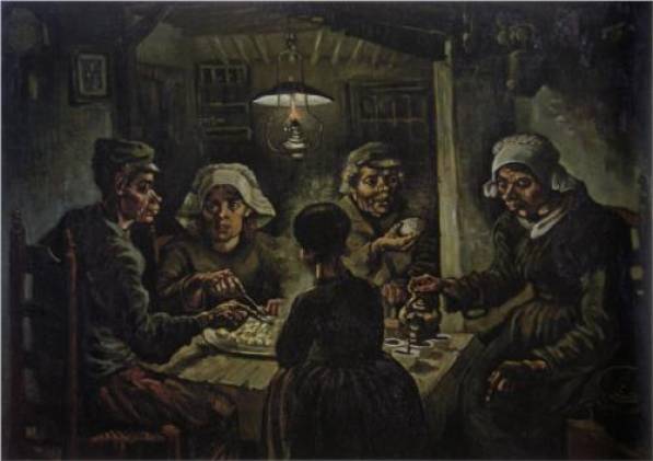 The Potato Eaters by Vincent Van Gogh 1885 is currently located in the Van - photo 1