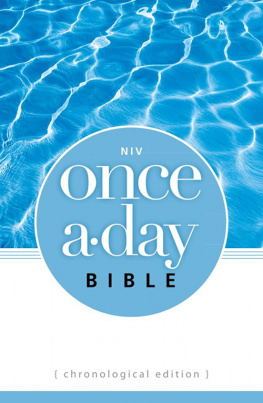 Zondervan NIV Once-A-Day Bible: Chronological Edition