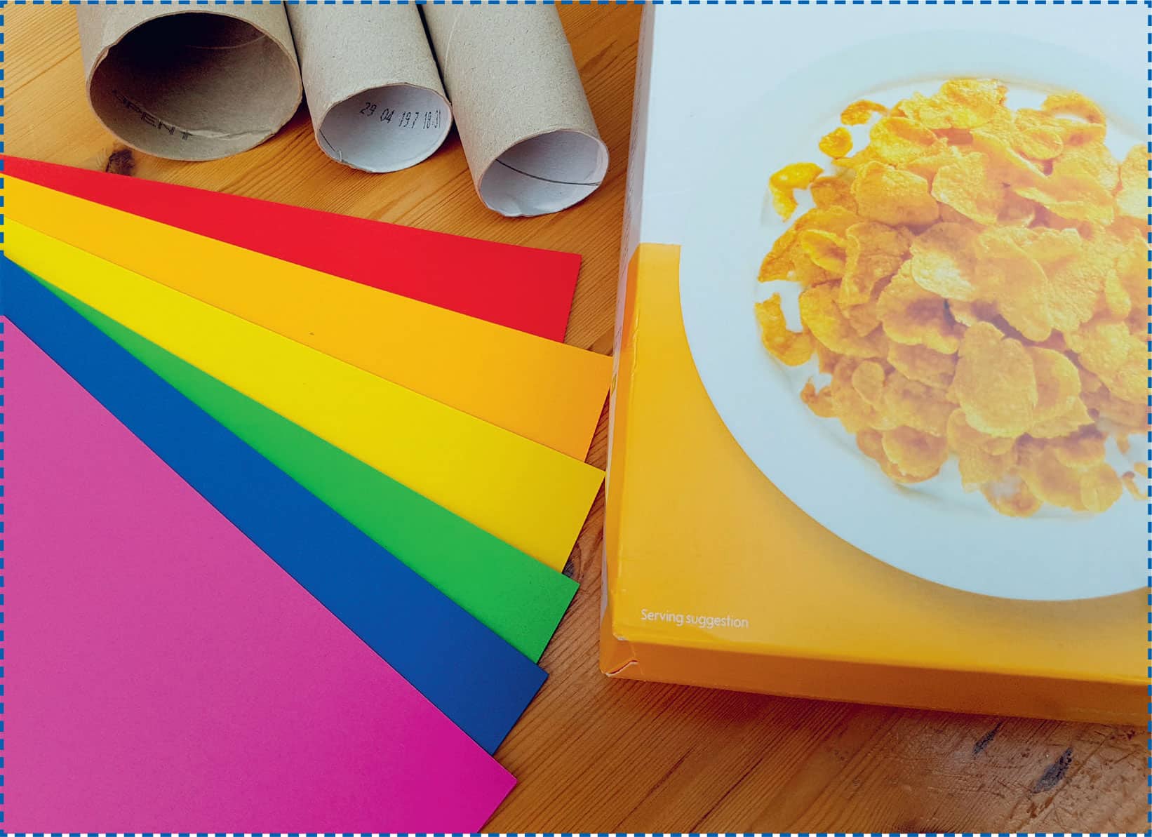 CARD STOCK Its helpful to have colorful card stock on hand but cereal boxes - photo 12